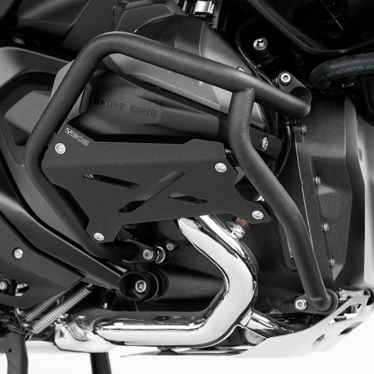 BOS Motoruitlaat R 1300 GS Adventure| 2024 TILL NOW | BOS Engine Protection Bars Pro BlackCoated