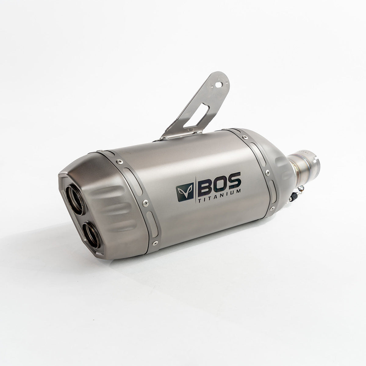 BOS Titanium uitlaat BMW R 1300 GS Adventure - detail BOS-logo