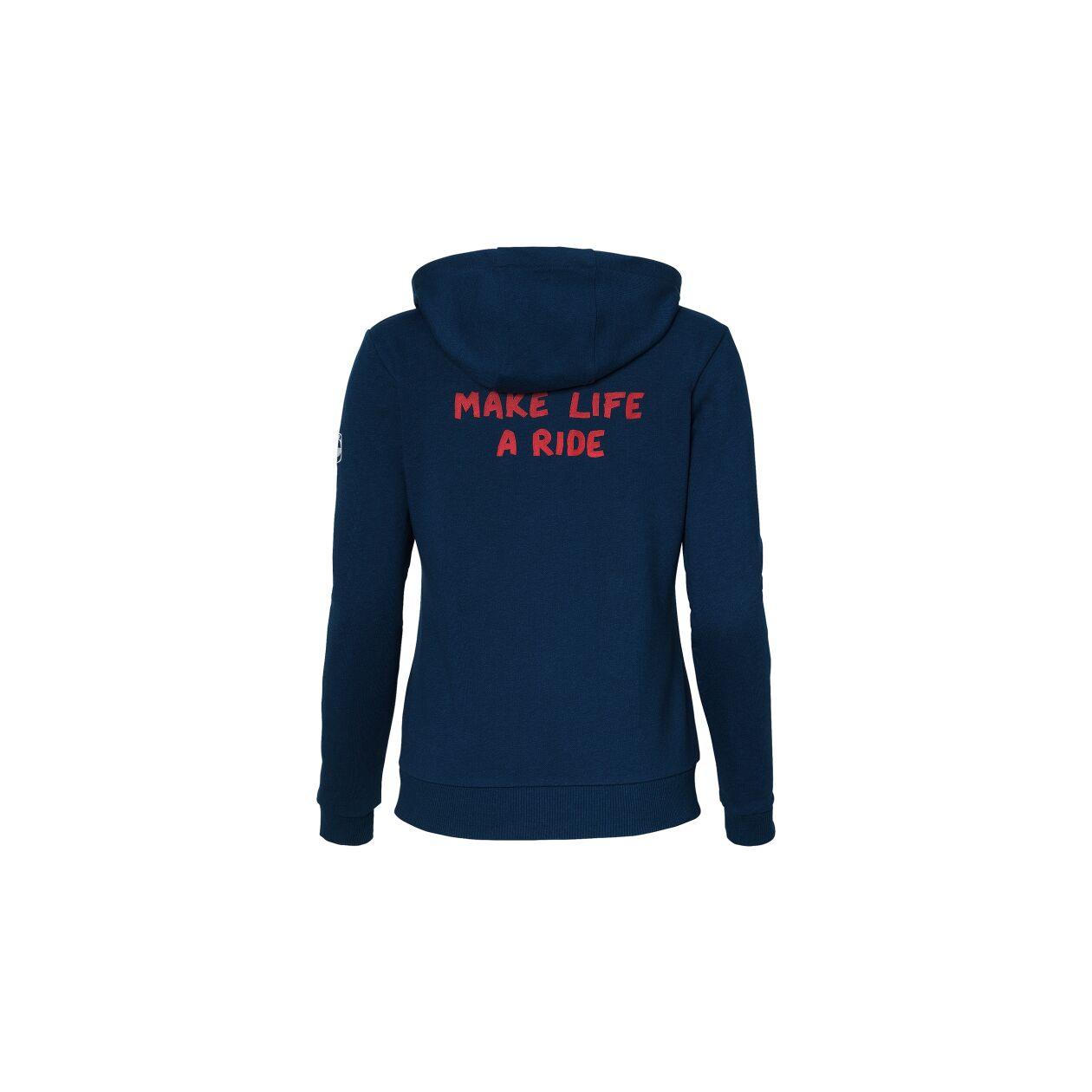 Zip Hoodie Make Life A Ride dames motor - Van Harten Shop